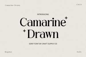 Related font Camarine Drawn