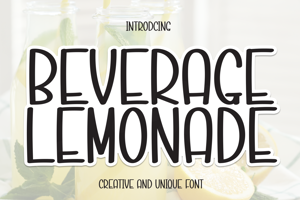 Related font Beverage Lemonade
