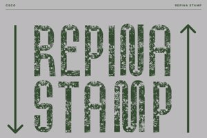 Related font Repina Stamp
