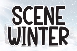 Related font Scene Winter