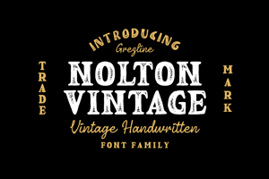 Related font Nolton Vintage Serif