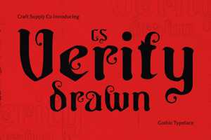 Related font CS Verity Drawn