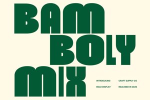 Related font Bamboly Mix