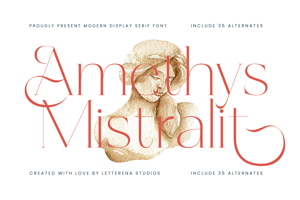 Related font Amethys Mistralit VERSION