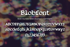 Related font Blobfont