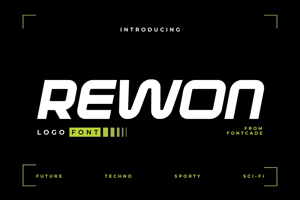 Related font Rewon Slanted