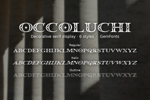 Related font Occoluchi