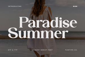 Related font Paradise Summer