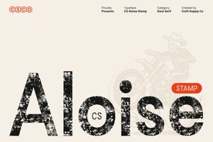 Related font CS Aloise Stamp