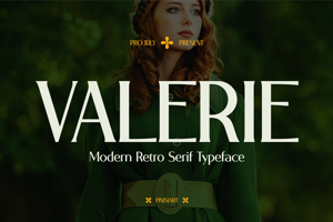 Related font VALERIE