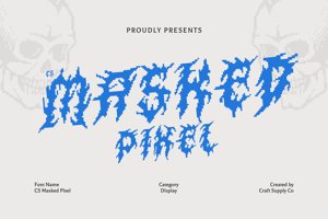 Related font CS Masked Pixel