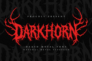 Related font Darkhorn