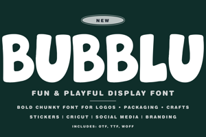 Related font BUBBLU