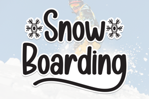 Related font Snow Boarding