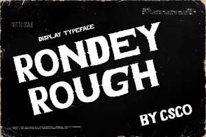 Related font Rondey Rough