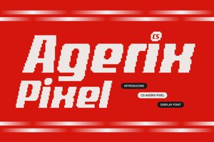 Related font CS Agerix Pixel