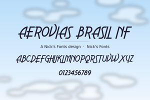 Related font Aerovias Brasil NF