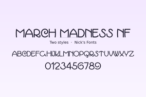 Related font March Madness NF