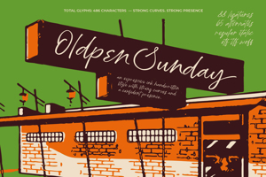 Related font Oldpen Sunday
