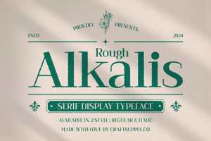 Related font Alkalis Rough