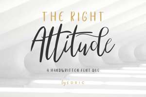 The Right Attitude
