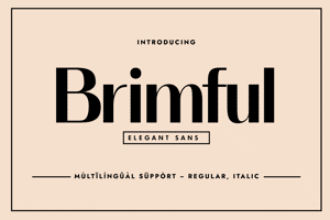Related font Brimful