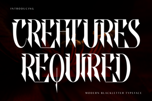 Related font CREATURES REQUIRED