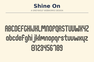 Related font Shine On