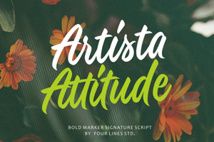 Related font Artista Attitude