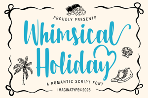 Related font Whimsical Holiday - Non Commerc