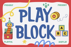 Related font Play Block