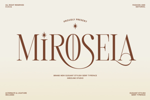 Related font Mirosela