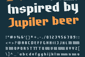 Related font Jupitor