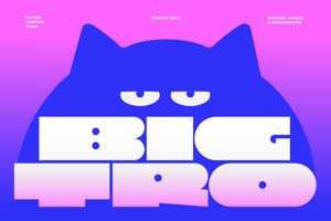 Related font Bigtro - Bold Display Font