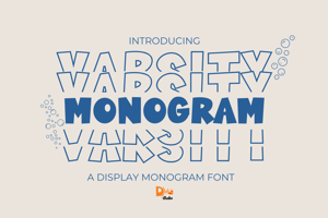 Related font Varsity Monogram