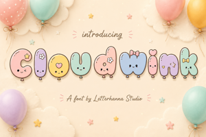 Related font Cloudwink Demo