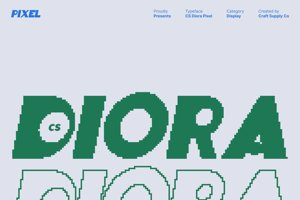 Related font CS Diora Pixel