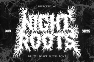 Related font Night Roots