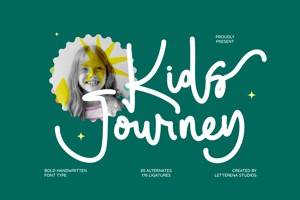 Related font Kids Journey VERSION