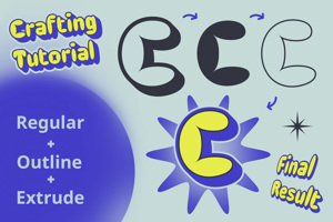 Related font Cocana 3D