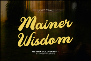 Related font Mainer Wisdom