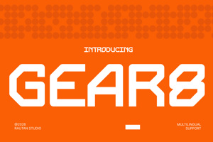 Related font GEAR 8