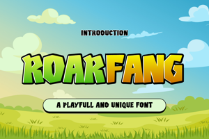 Related font Roar Fang