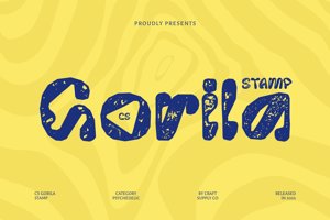 Related font CS Gorila Stamp