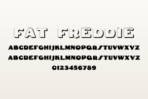 Related font Fat Freddie Contour