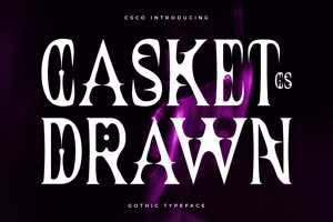 Related font CS Casket Drawn