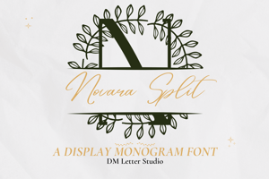 Novara Split Monogram