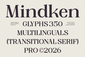 Related font Mindken
