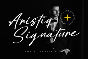 Related font Aristiq Signature
