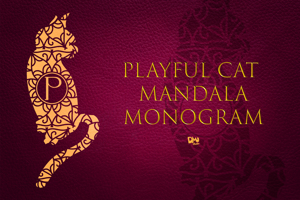 Related font Playful Cat Mandala Monogram